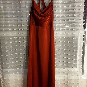 Barbie™  AZAZIE 1007 Stretch
Mermaid Pleated Stretch Satin Dress